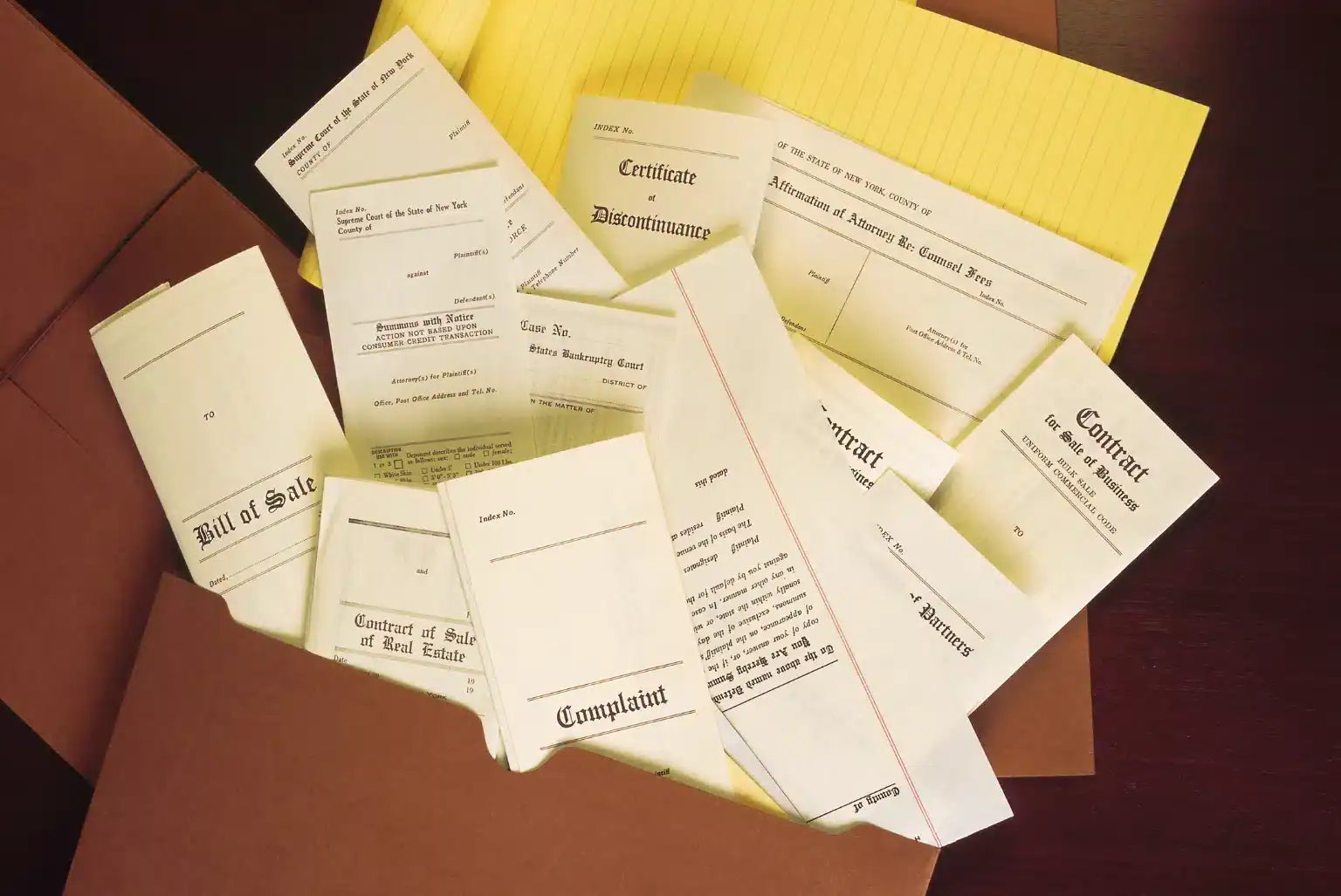 Pile of legal documents waiting on review from legal support roles
